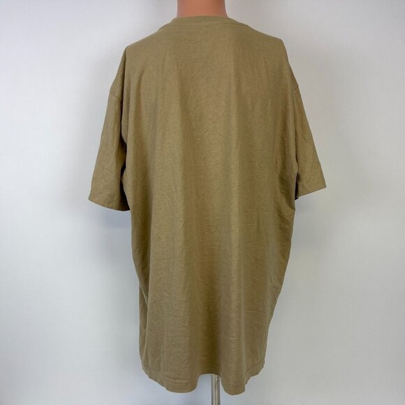 Gap Floral Logo T Shirt Mens Size XL Brown Classic Fit - Picture 3 of 4